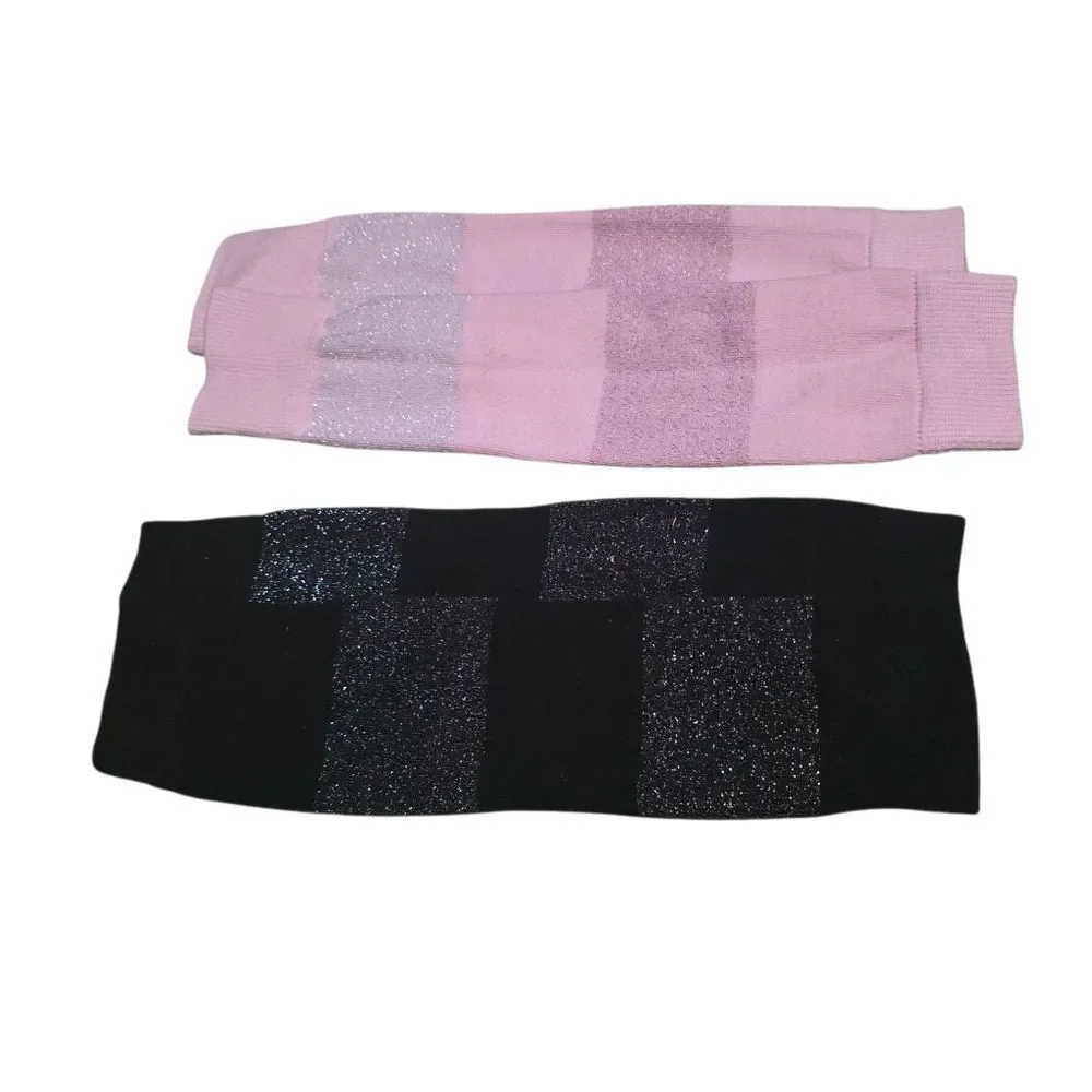 2 Pair Of Girls Leg Warmers